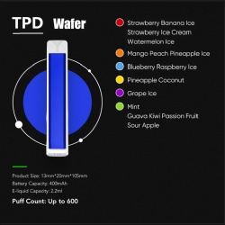 TPD approved 500-600 puffs 2% nic salt 2ml-2.2ml e juice 400mah disposable vape pen TPD certisfied MOQ 200 pcs